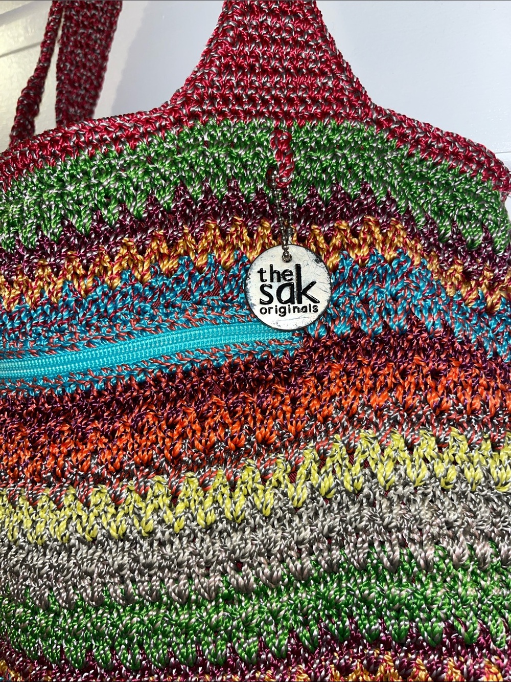 The Sak Handwoven Multicolor Crochet Hobo Bag - Picture 3 of 8